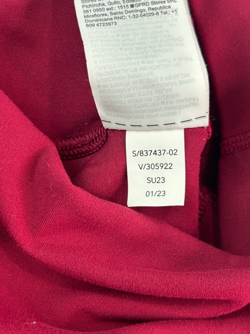 Athleta Transcend Ruched Skort Size S Small Berry Burgundy Pockets Summer SU23 - Picture 14 of 14